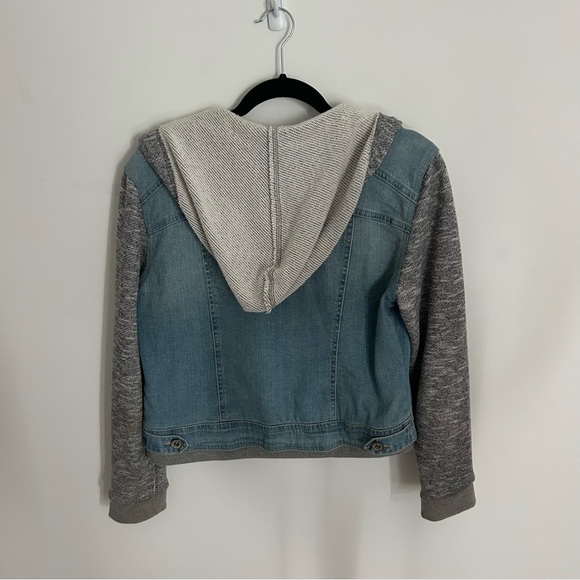 Hoodie Denim Jacket - Picture 4 of 7